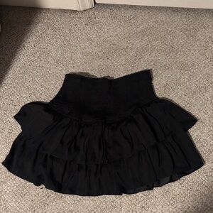 Entro Black Tiered Mini Skirt